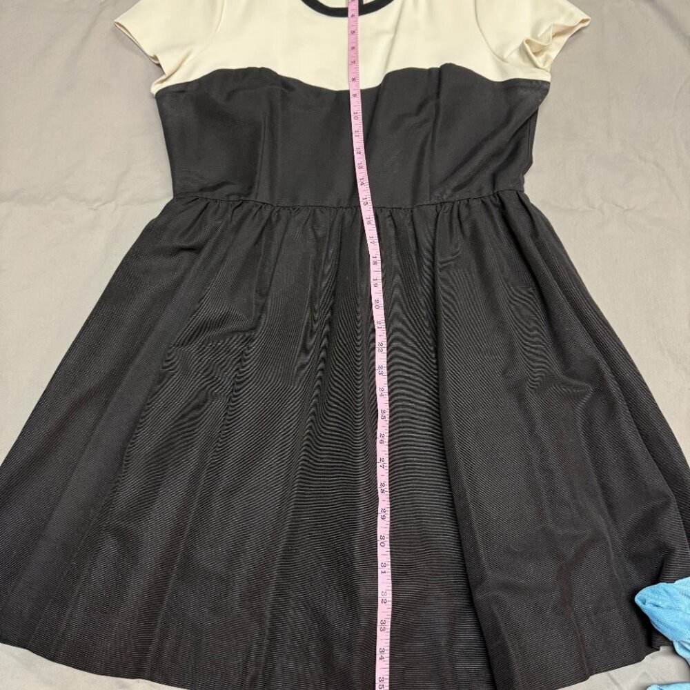 kate spade new york Gable Dress 14‎ Black/Ivory Fit & Flare EUC - Picture 9 of 14